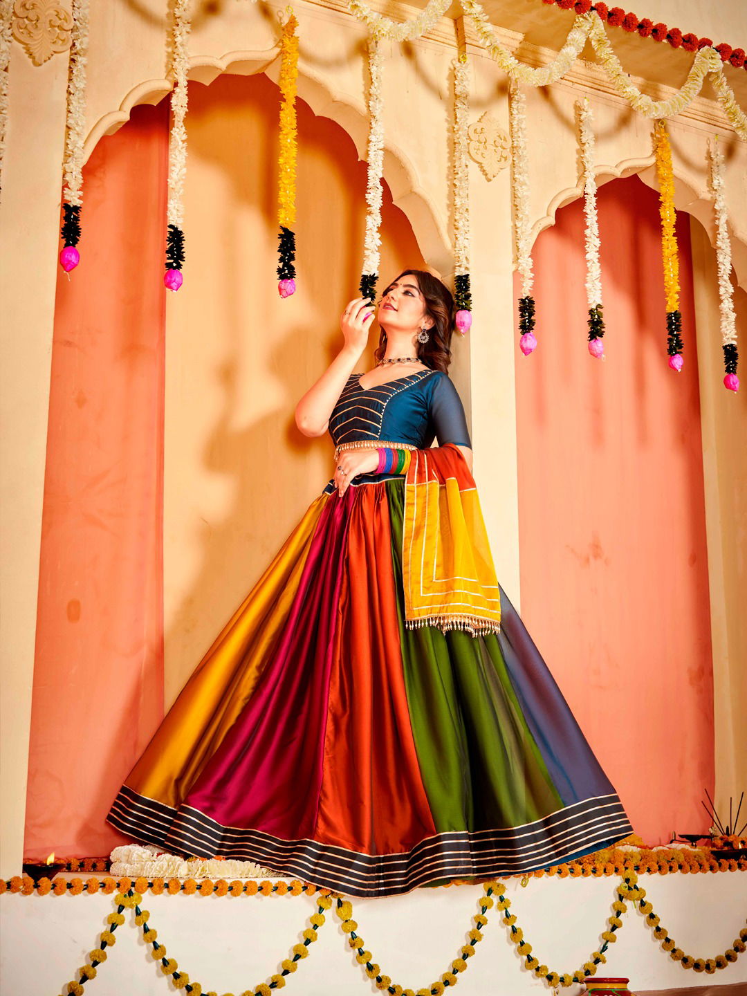 Navratri Special Rangoli Silk Lehenga Choli By Nsf Suppliers In India